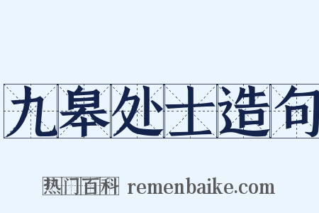 九皋处士造句是什么意思的图片